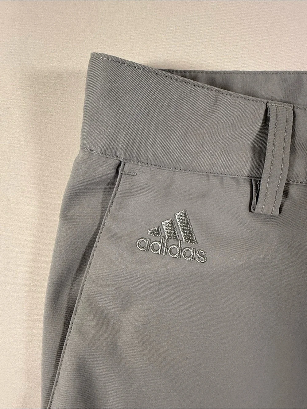 adidas Men’s Light Gray Hybrid Golf Shorts